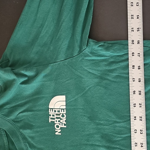 The North Face Men's L/S Long Sleeve Tee T-shirt -Emerald Green /TNF Black Sz-M - Picture 5 of 10